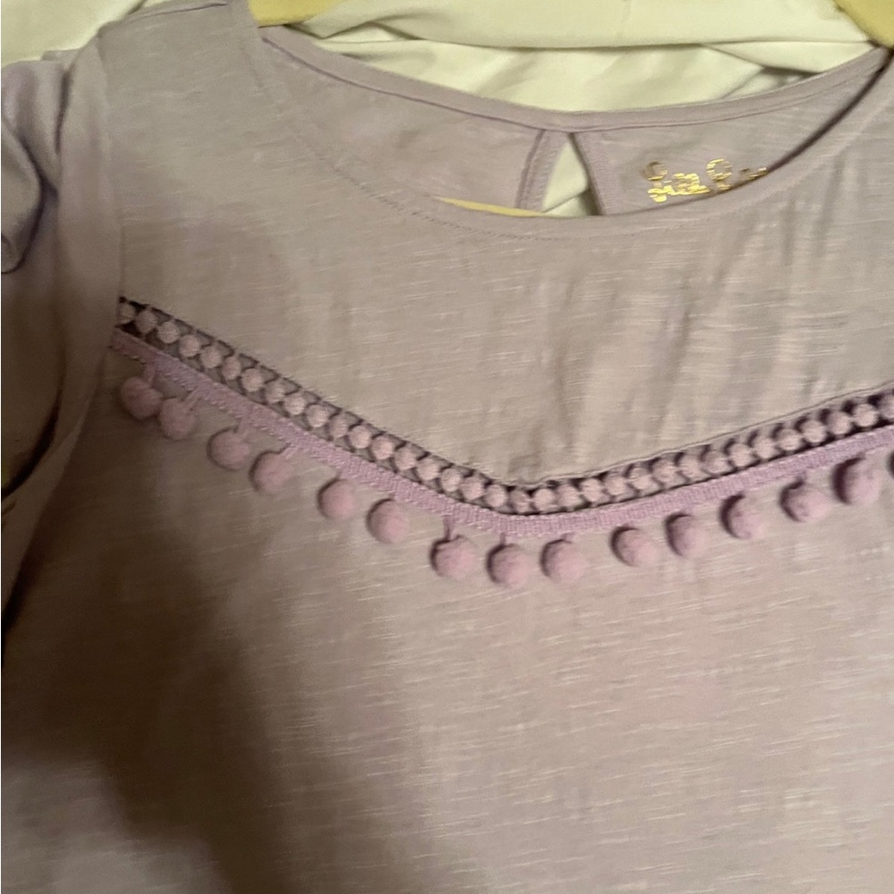 LIKE NEW LILLY PULITZER POMPOM SHIRT